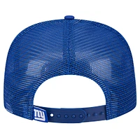 Youth New Era White/Royal New York Giants Distressed 9FIFTY A-Frame Snapback Hat