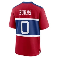 Maillot de jeu joueur alternatif des Giants New York Nike Brian Burns Century rouge pour jeune