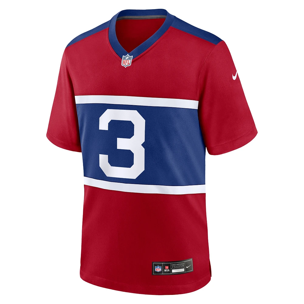 Maillot de jeu joueur alternatif Nike Deonte Banks Century Red New York Giants pour jeune