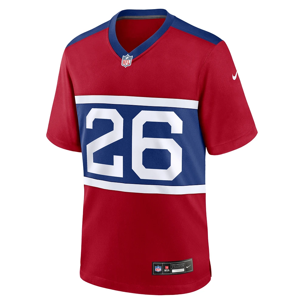 Youth Nike Devin Singletary Red New York Giants Alternate Game Jersey