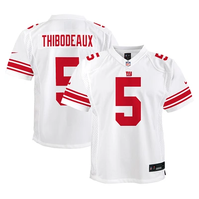 Maillot de match Nike Kayvon Thibodeaux blanc des New York Giants pour jeune