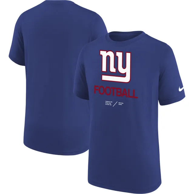 Men's Nike Royal New York Giants Sideline Tonal Logo Performance Player Long Sleeve T-Shirt