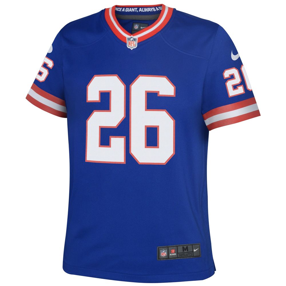 Infant New York Giants Saquon Barkley Nike Royal Game Jersey