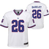 Youth Nike Saquon Barkley White New York Giants Game Jersey