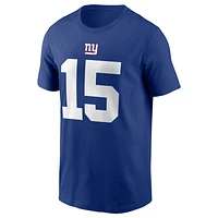 Youth Nike Tommy DeVito Royal New York Giants Player Name & Number T-Shirt