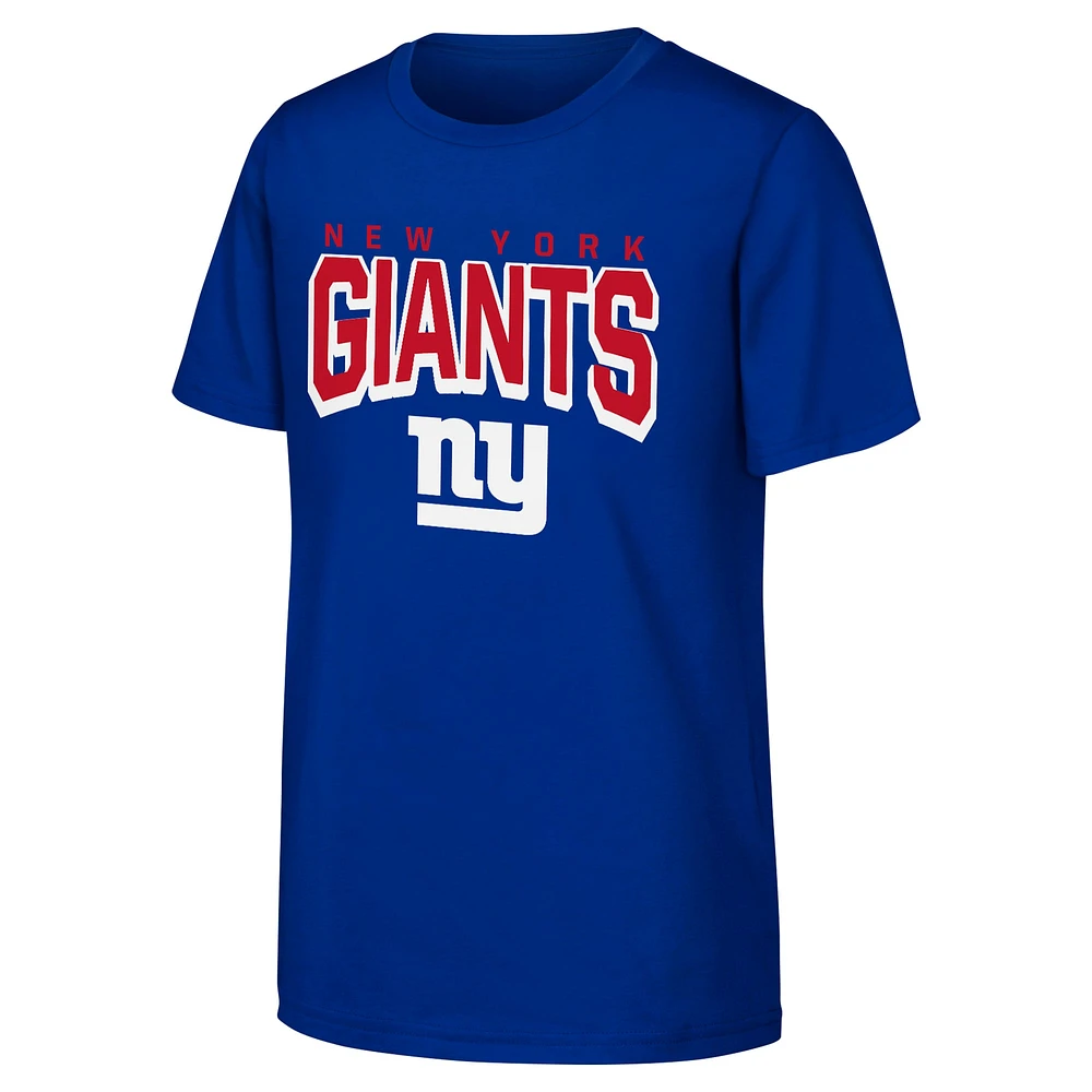 T-shirt pour jeunes Royal New York Giants On The Block