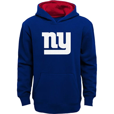 Youth Royal New York Giants Prime Pullover Hoodie