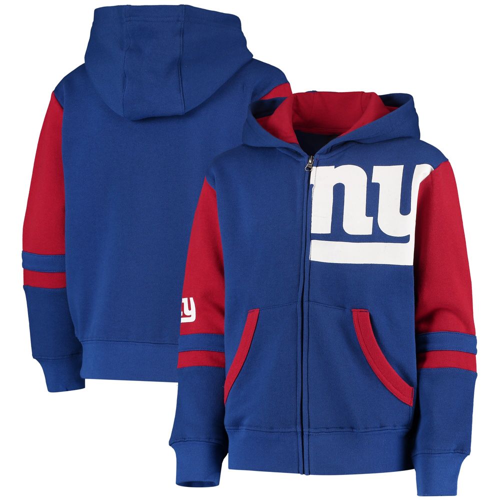 Outerstuff Youth Royal New York Giants Stadium Full-Zip Hoodie