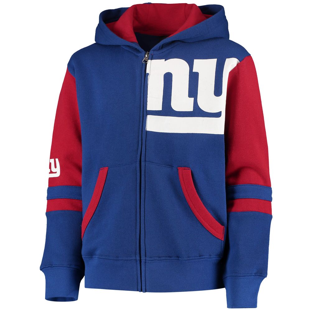 Outerstuff Youth Royal New York Giants Stadium Full-Zip Hoodie