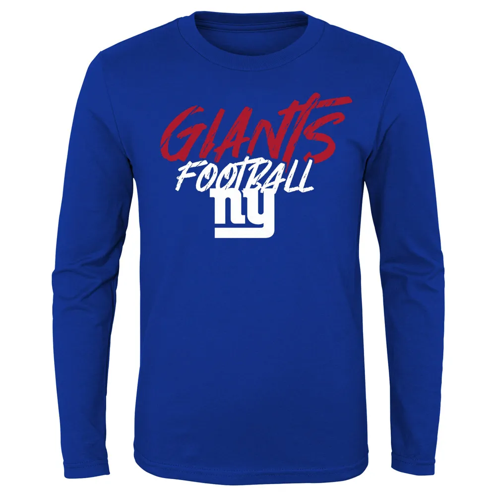 Lids New York Giants Youth Wildcat Long Sleeve T-Shirt - Royal