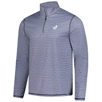 Pull à glissière quart de tour Johnston pour homme avec drapeau et hymne bleu marine chiné New York Golf Club