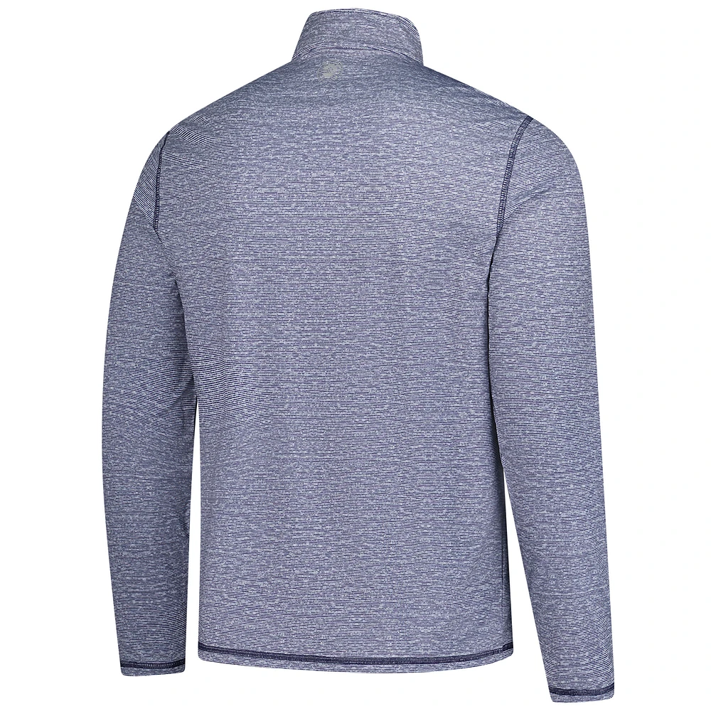 Pull à glissière quart de tour Johnston pour homme avec drapeau et hymne bleu marine chiné New York Golf Club
