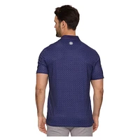 Men's Flag & Anthem  Navy New York Golf Club All-Over Logo Polo