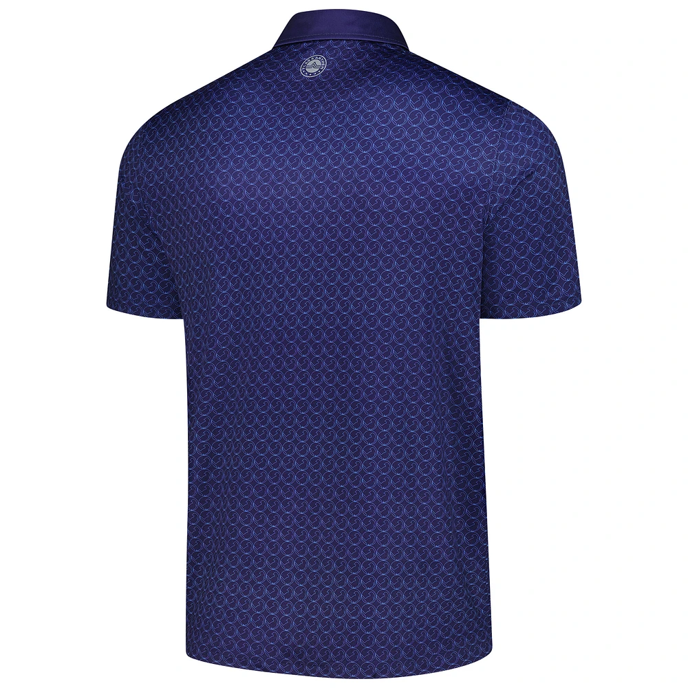 Men's Flag & Anthem  Navy New York Golf Club All-Over Logo Polo