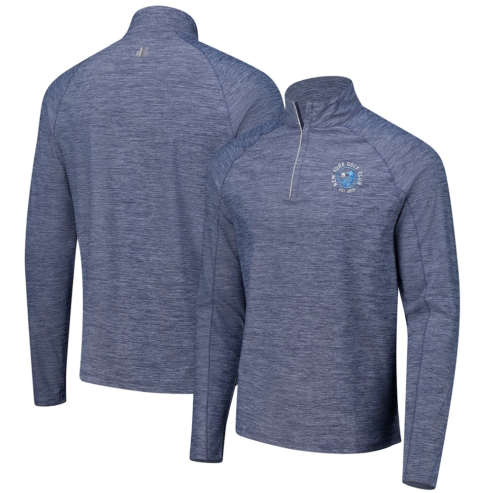 Men's johnnie-O Navy New York Golf Club Baird Performance Quarter-Zip Top