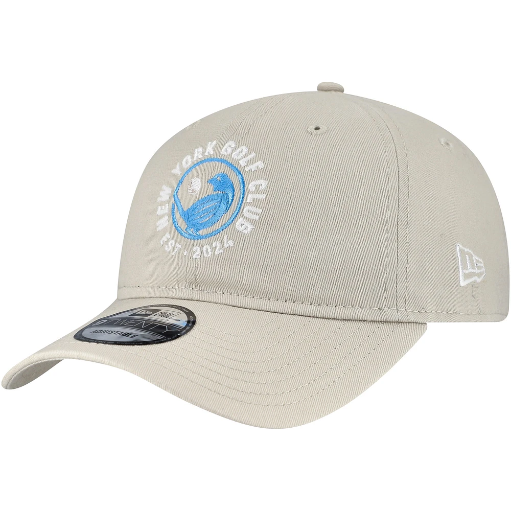 Men's New Era  Tan New York Golf Club TGL Team 9TWENTY Adjustable Hat
