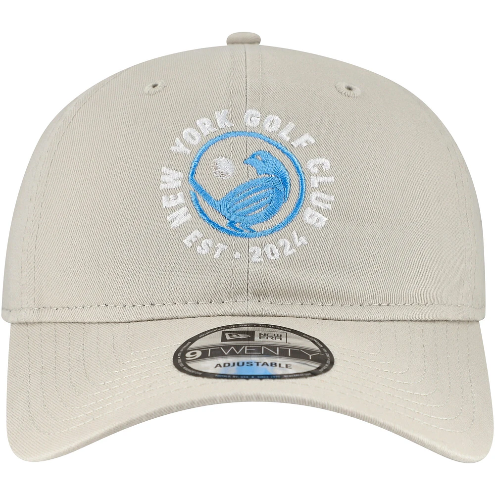 Men's New Era  Tan New York Golf Club TGL Team 9TWENTY Adjustable Hat
