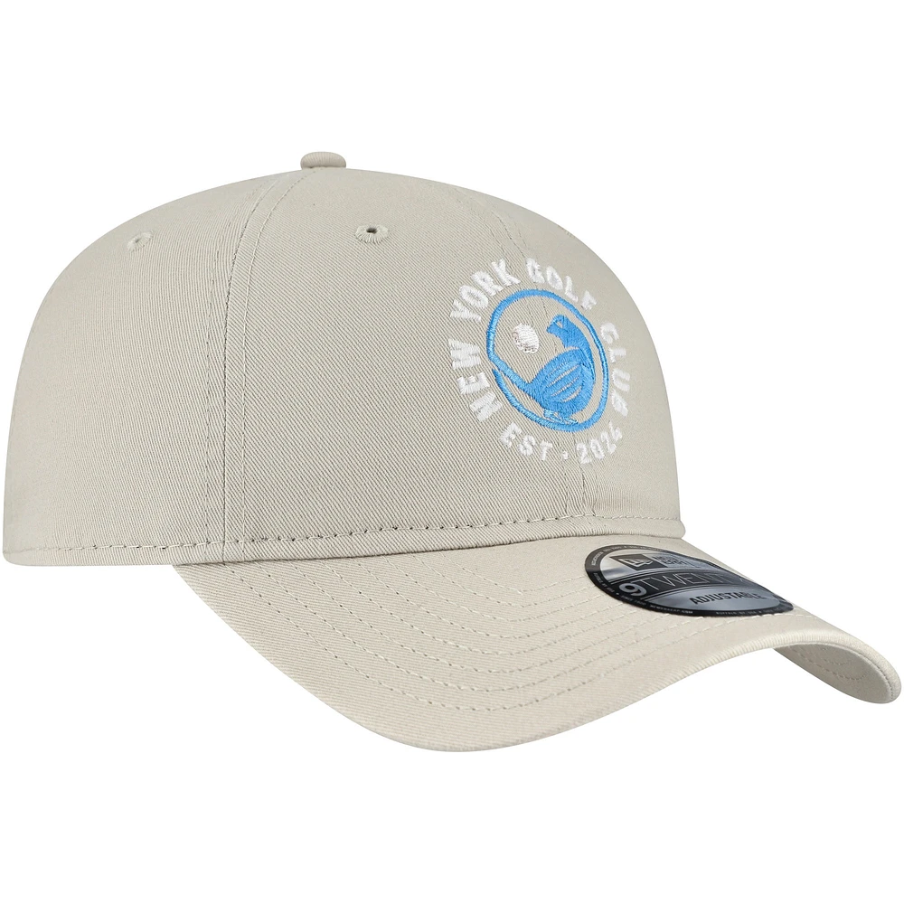 Men's New Era  Tan New York Golf Club TGL Team 9TWENTY Adjustable Hat
