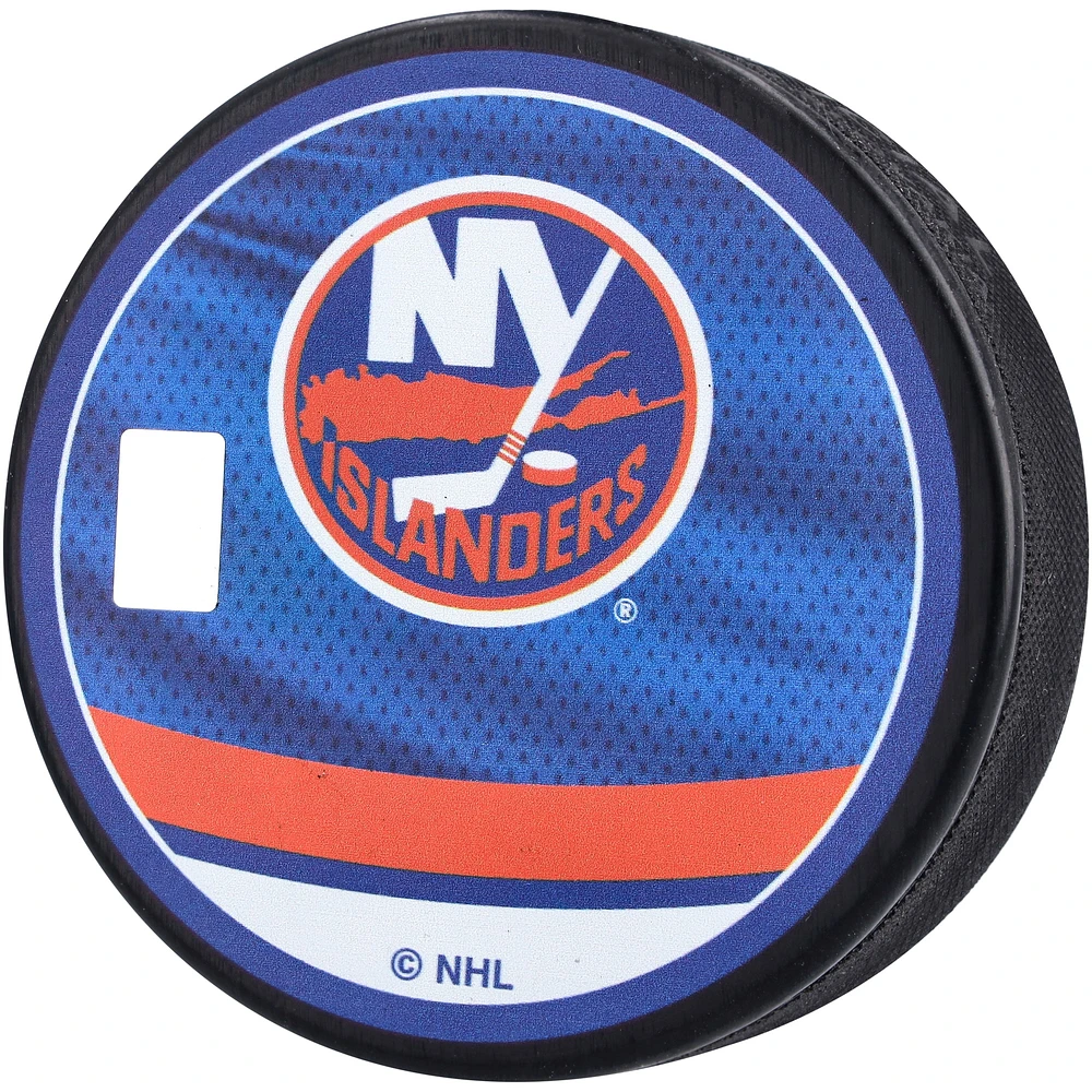 Alexander Romanov New York Islanders Autographed 2022-23 Reverse Retro Hockey Puck