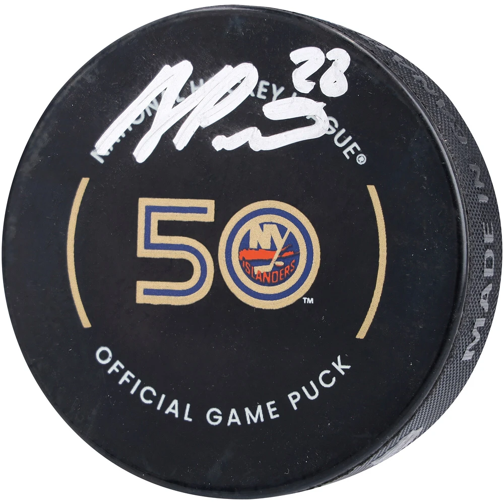 Alexander Romanov New York Islanders Autographed Official Game Puck