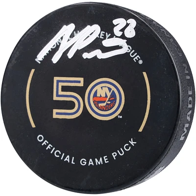 Alexander Romanov New York Islanders Autographed Official Game Puck