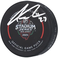 Anders Lee New York Islanders Autographed 2024 Stadium Series Official Game Puck 