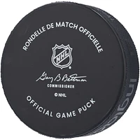 Rondelle de match officielle autographiée par Bo Horvat des Islanders de New York