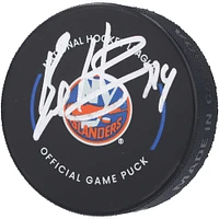 Rondelle de match officielle autographiée par Bo Horvat des Islanders de New York