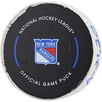 Rondelle de but utilisée par Brock Nelson lors du match des Islanders de New York contre les Rangers de New York le 13 avril 2024 - Premier des deux buts marqués