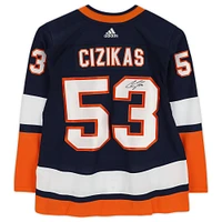 Maillot rétro adidas Reverse 2020 autographié par Casey Cizikas des New York Islanders