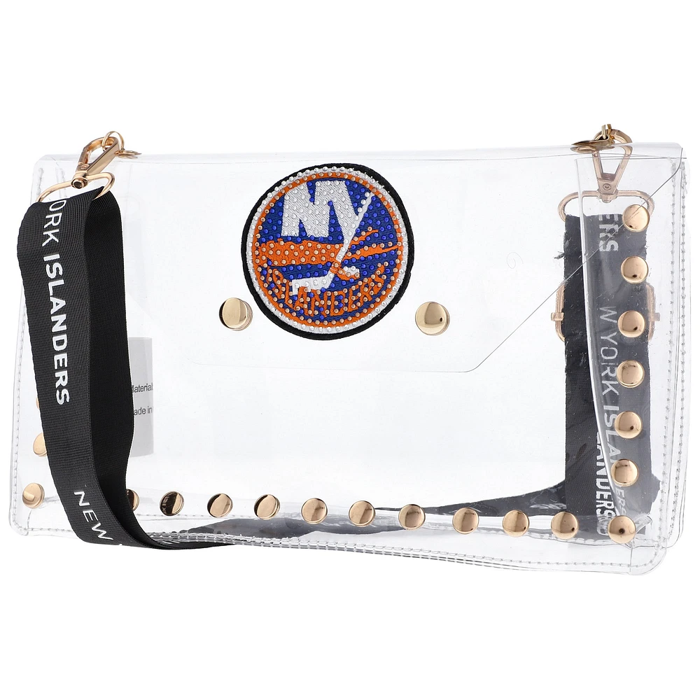 Cuce New York Islanders Crystal Clear Envelope Crossbody Bag