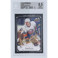 Denis Potvin New York Islanders Carte chronologique Upper Deck autographiée 2018-19 sur toile noire #CA-DP #1/1 BGS authentifiée 8,5 - Sous-grades 9,5, 8, 9,5, 8,5