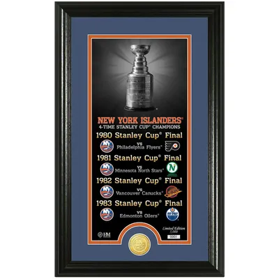 New York Islanders Highland Mint 12" x 20" Legacy Supreme Bronze Coin Panoramic Photo Mint