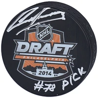 Rondelle de hockey autographiée par Ilya Sorokin des Islanders de New York avec logo du repêchage de la LNH 2014 et inscription « #78 Pick »