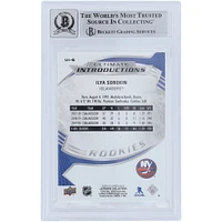 Carte de recrue 10 authentifiée signée Ilya Sorokin des Islanders de New York, Upper Deck Ultimate Collection 2020-21, présentation #UI-6 Beckett Fanatics Witnessed