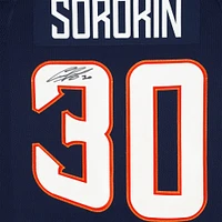 Maillot authentique Adidas Reverse Retro 2022-23 autographié par Ilya Sorokin des Islanders de New York