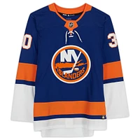 Maillot Adidas bleu authentique autographié par Ilya Sorokin des Islanders de New York