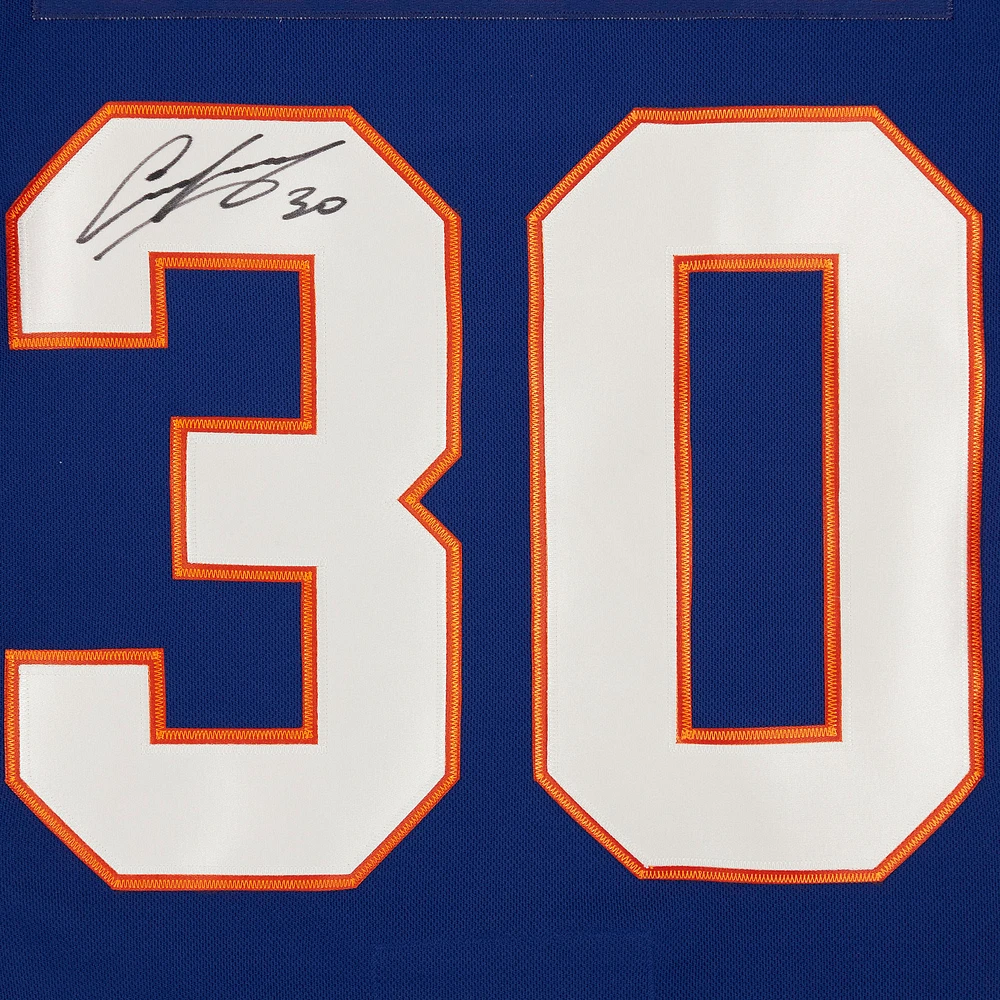 Maillot Adidas bleu authentique autographié par Ilya Sorokin des Islanders de New York