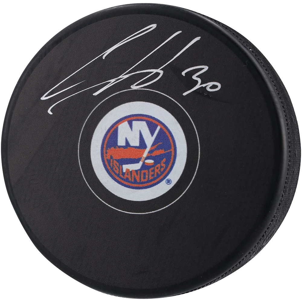 Rondelle de hockey autographiée par Ilya Sorokin des Islanders de New York