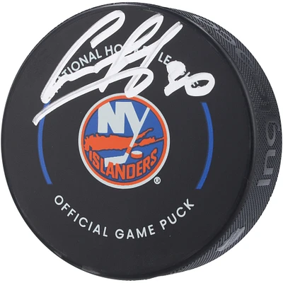 Rondelle de match officielle autographiée par Ilya Sorokin des Islanders de New York
