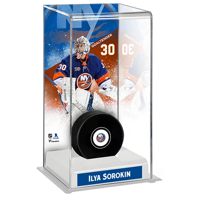 Vitrine de luxe pour rondelles de hockey des Islanders de New York Ilya Sorokin
