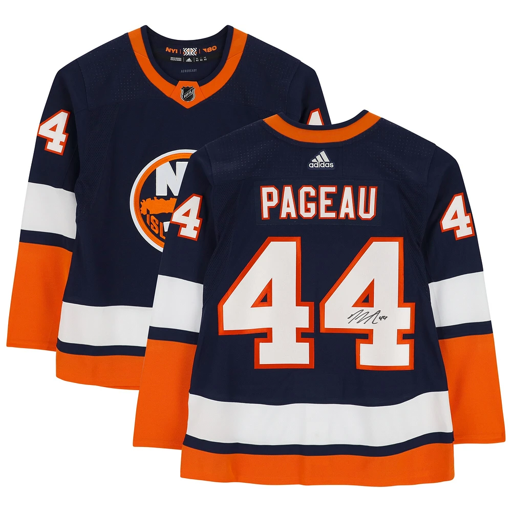 Maillot rétro adidas Reverse 2020 autographié par Jean-Gabriel Pageau des Islanders de New York