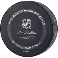 Rondelle de jeu officielle autographiée par Jean-Gabriel Pageau des Islanders de New York, modèle 2021