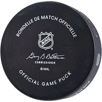 Rondelle de match officielle autographiée par Mat Barzal des Islanders de New York