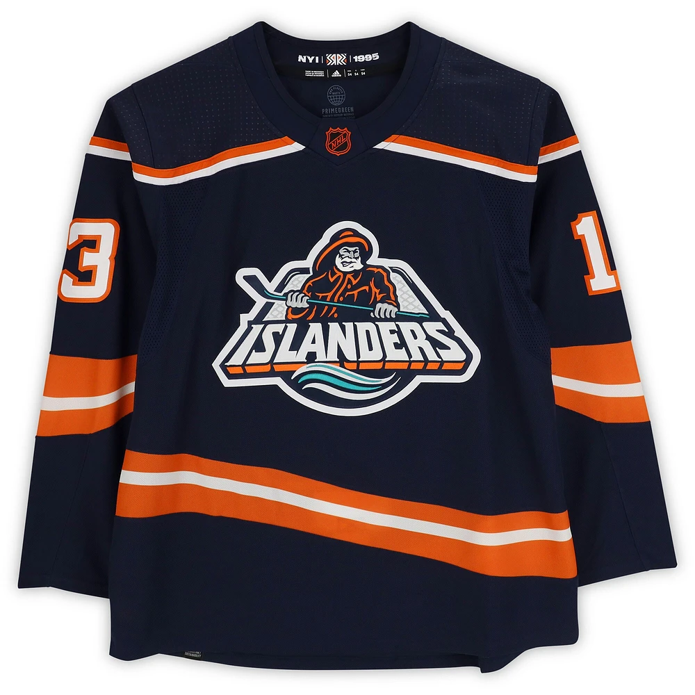 Maillot authentique adidas Reverse Retro 2022-23 autographié par Mathew Barzal des Islanders de New York