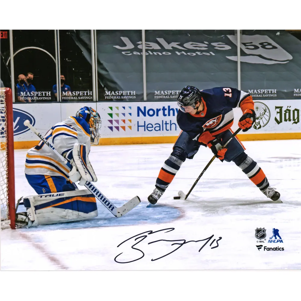 Mathew Barzal New York Islanders Fanatics Authentic Autographed 16 x 20  Goal Celebration Photograph