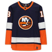 Maillot authentique rétro inversé autographié Adidas 2020-21 des Islanders de New York par Mathew Barzal