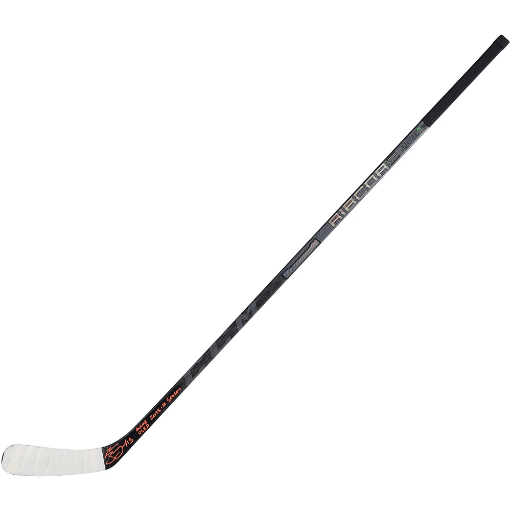 Bâton CCM noir autographié par Mathew Barzal des Islanders de New York de la saison 2023-24 de la LNH avec l'inscription « Game Used 2023-24 Season » - RG13334768