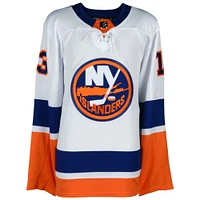 Mathew Barzal Islanders de New York Maillot authentique blanc autographié Adidas