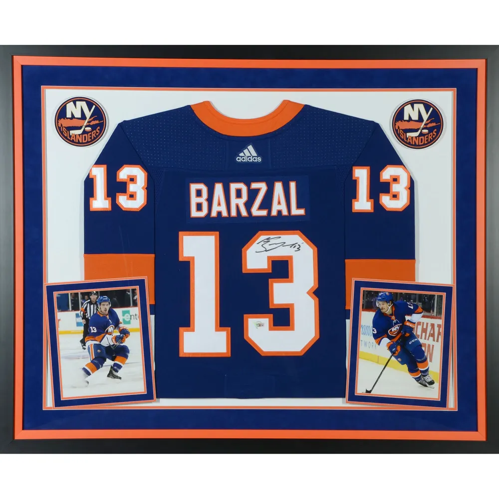 Mathew Barzal New York Islanders Autographed Blue Alternate Adidas